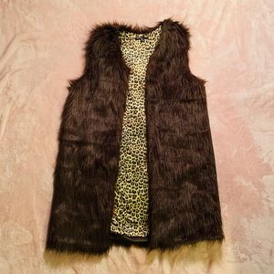 Brown Fur Vest